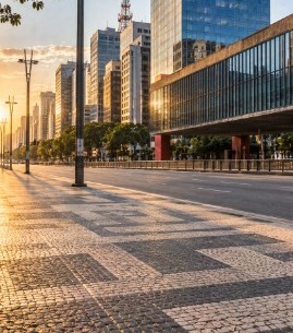 Cenário Avenida Paulista, São Paulo, para fotos de moda com modelos virtuais